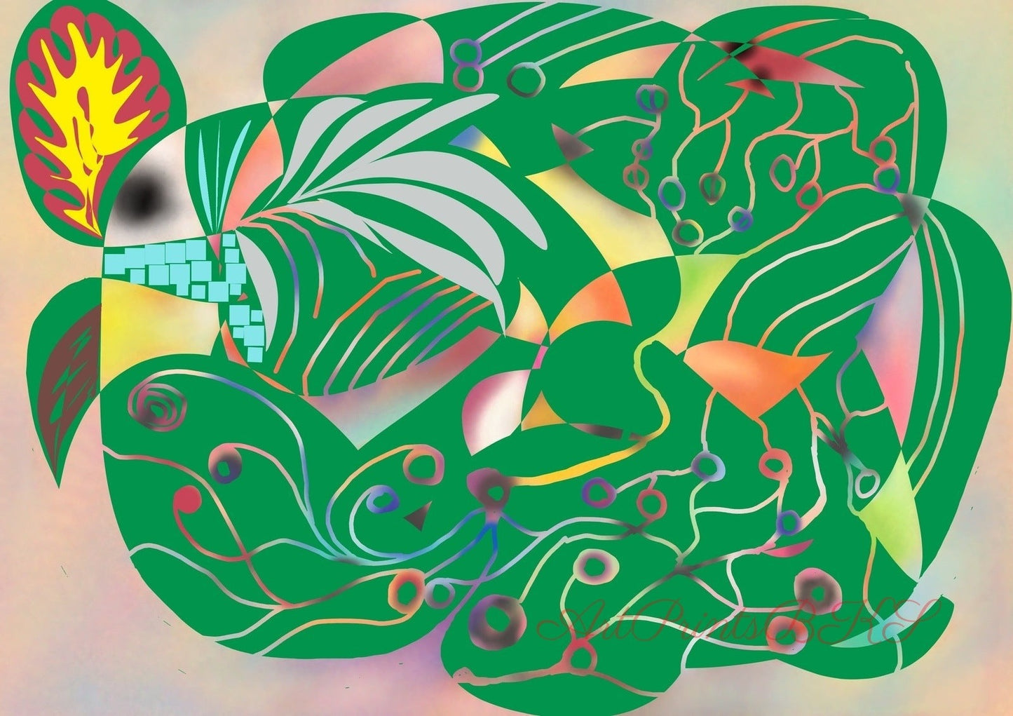 Green Rooster